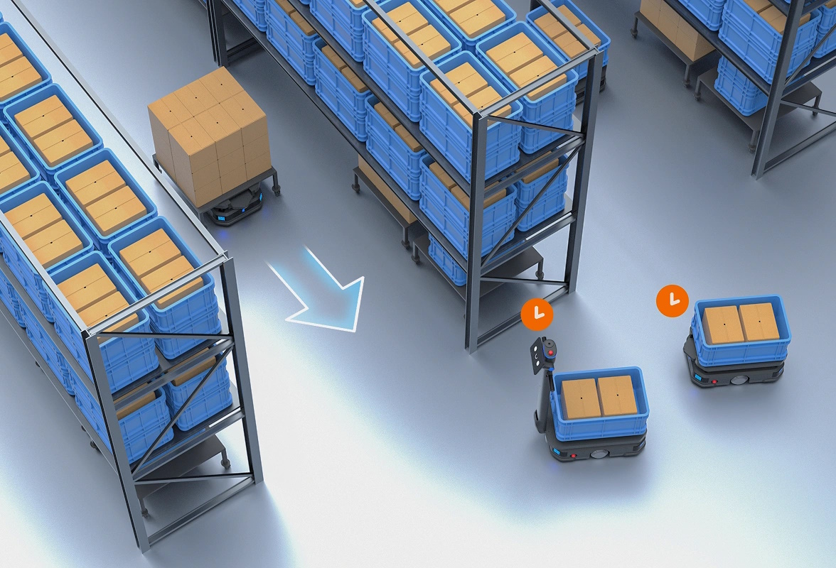 Narrow Aisle Intelligent Traffic Strategy